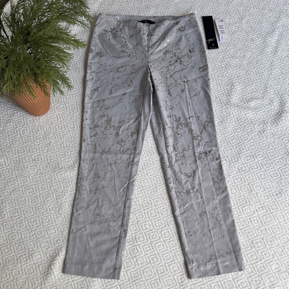 NWT Up! Women's Gray Straight Leg Pants